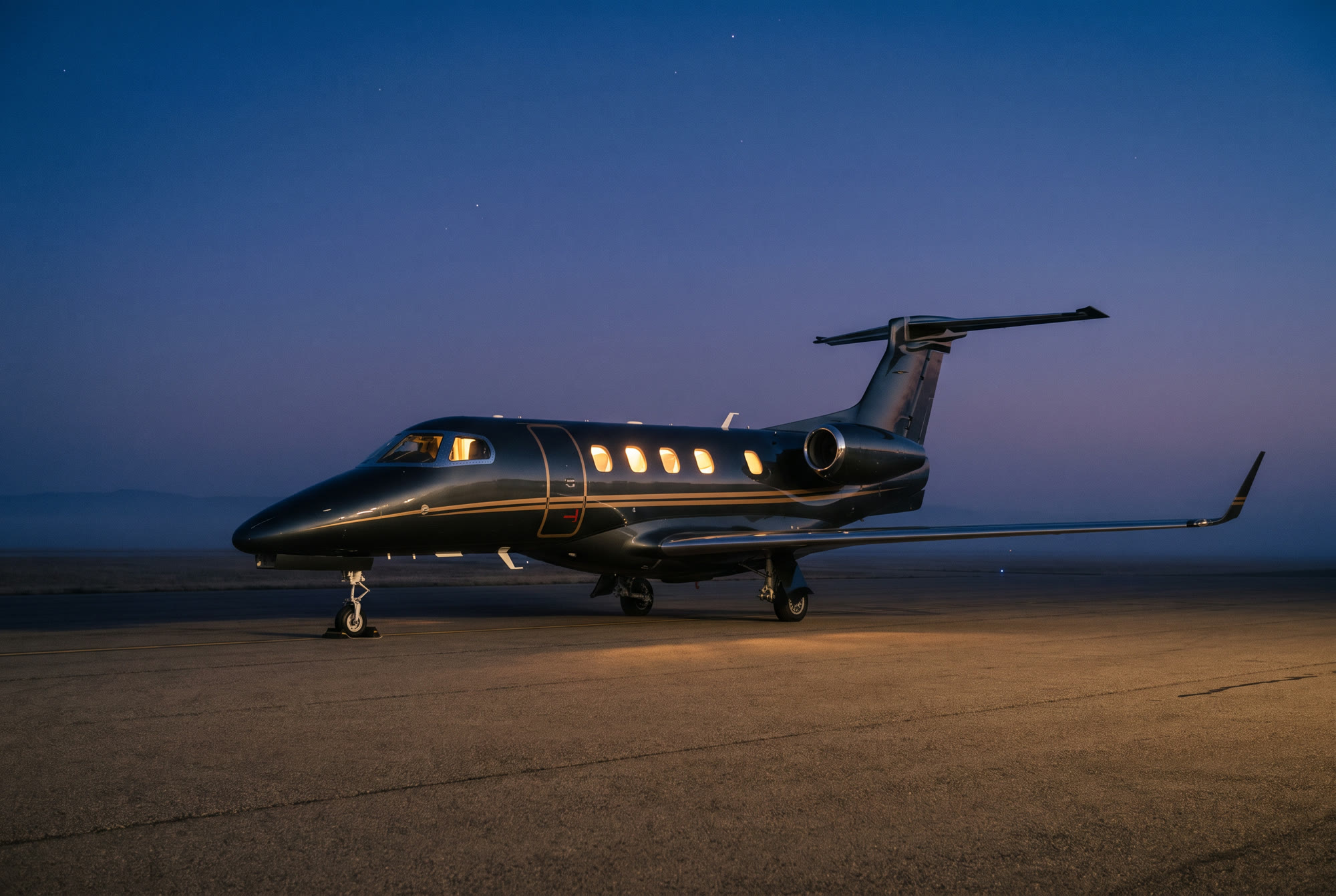 Light jet on the apron